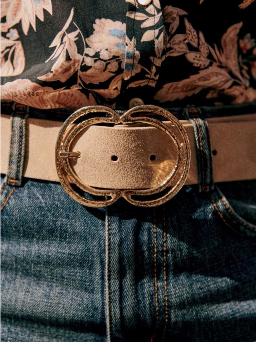 SÉZANE SELENA BELT. Sandstone